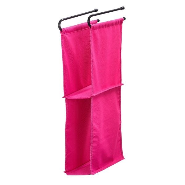 LockerMate Hanging Fabric Locker Shelf, Pink