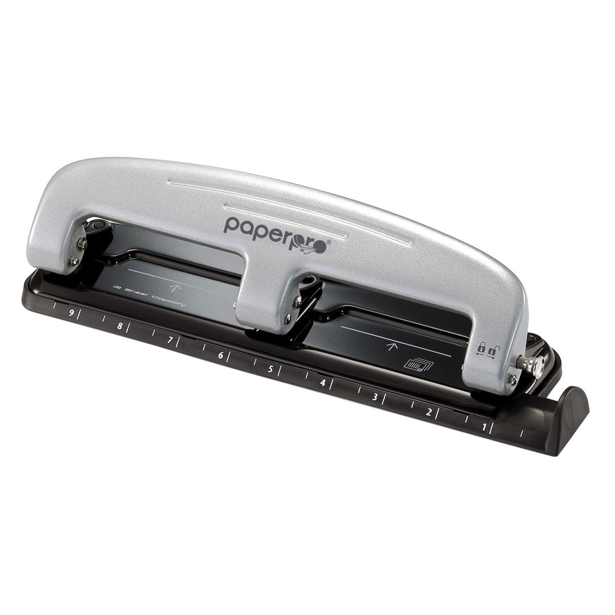 Buy PaperPro Black/Silver inPRESS 20-Sheet 3-Hole Punch - 2220